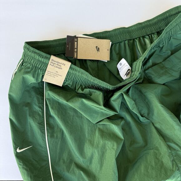 Nike Women's 2X Plus Size Windrunner High-Waist Woven Open-Hem Pants Green NWT - Picture 3 of 4